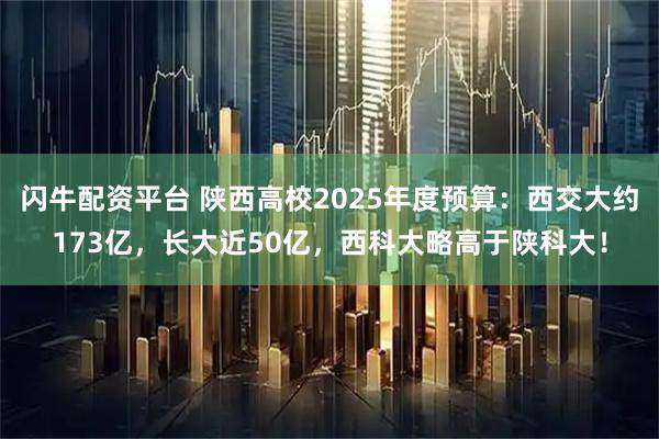 闪牛配资平台 陕西高校2025年度预算：西交大约173亿，长大近50亿，西科大略高于陕科大！